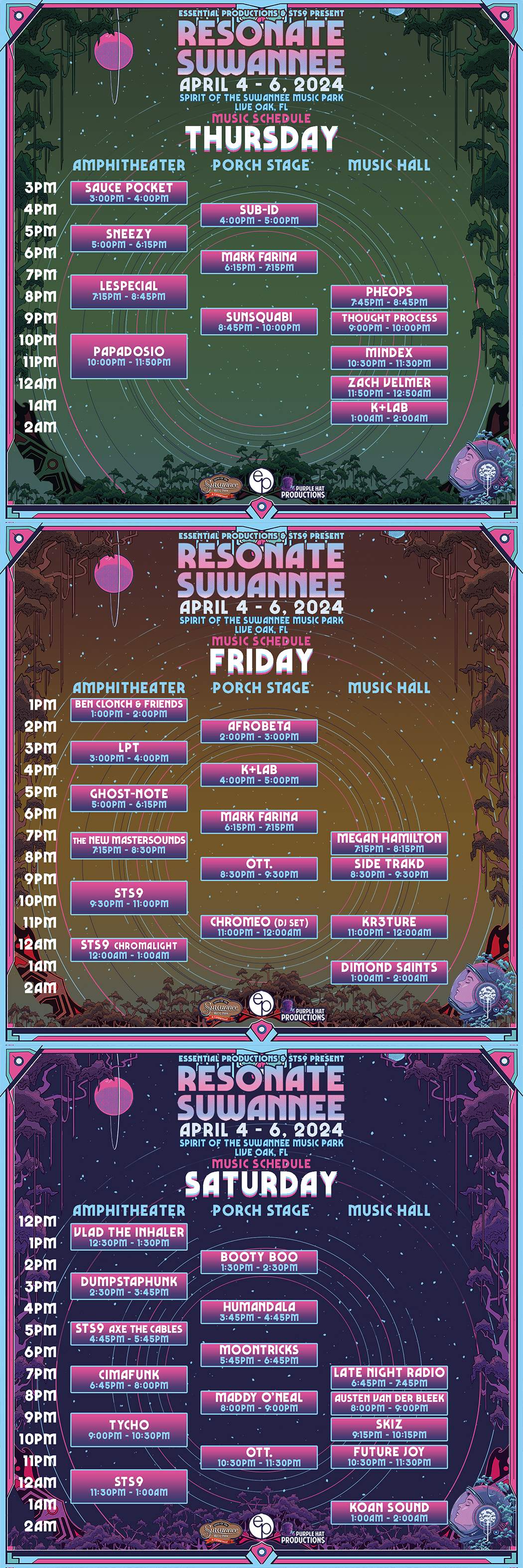 Resonate Suwannee 2024 at Spirit of the Suwannee Music Park, Jacksonville