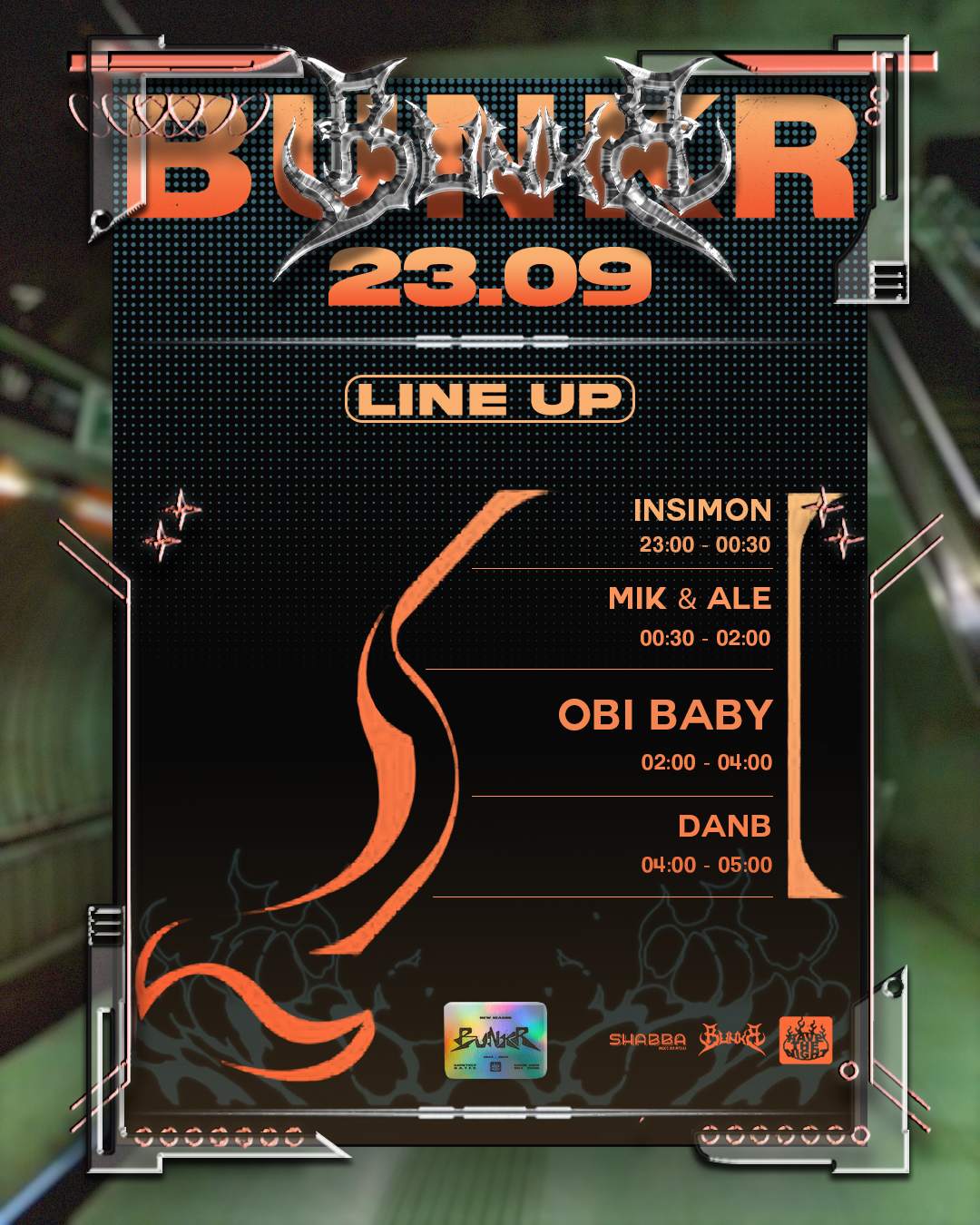 BUNKR invites: Obi Baby - Página trasera