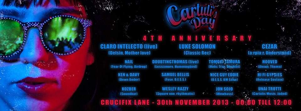 Cartuli's Day - 4TH Anniversary // 12 Hours Party - フライヤー表