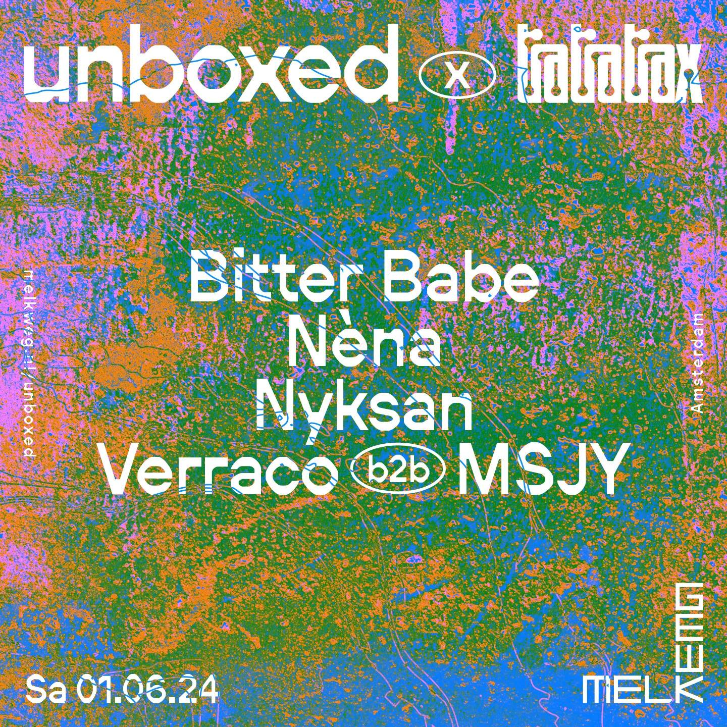 unboxed x TraTraTrax: Bitter Babe / MSJY / Nèna / Nyksan / Verraco - Página frontal