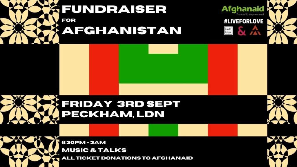 Fundraiser for Afghanaid - Secretsundaze b2b Shy One, Adam Pits b2b LUXE - Página frontal