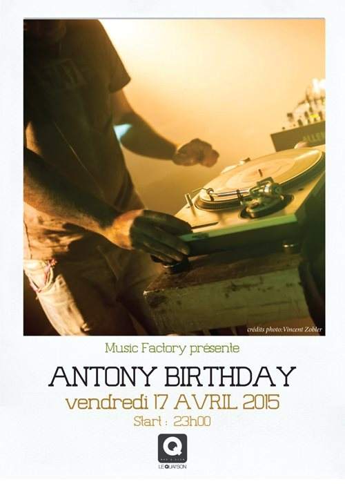 Antony Birthday - フライヤー表
