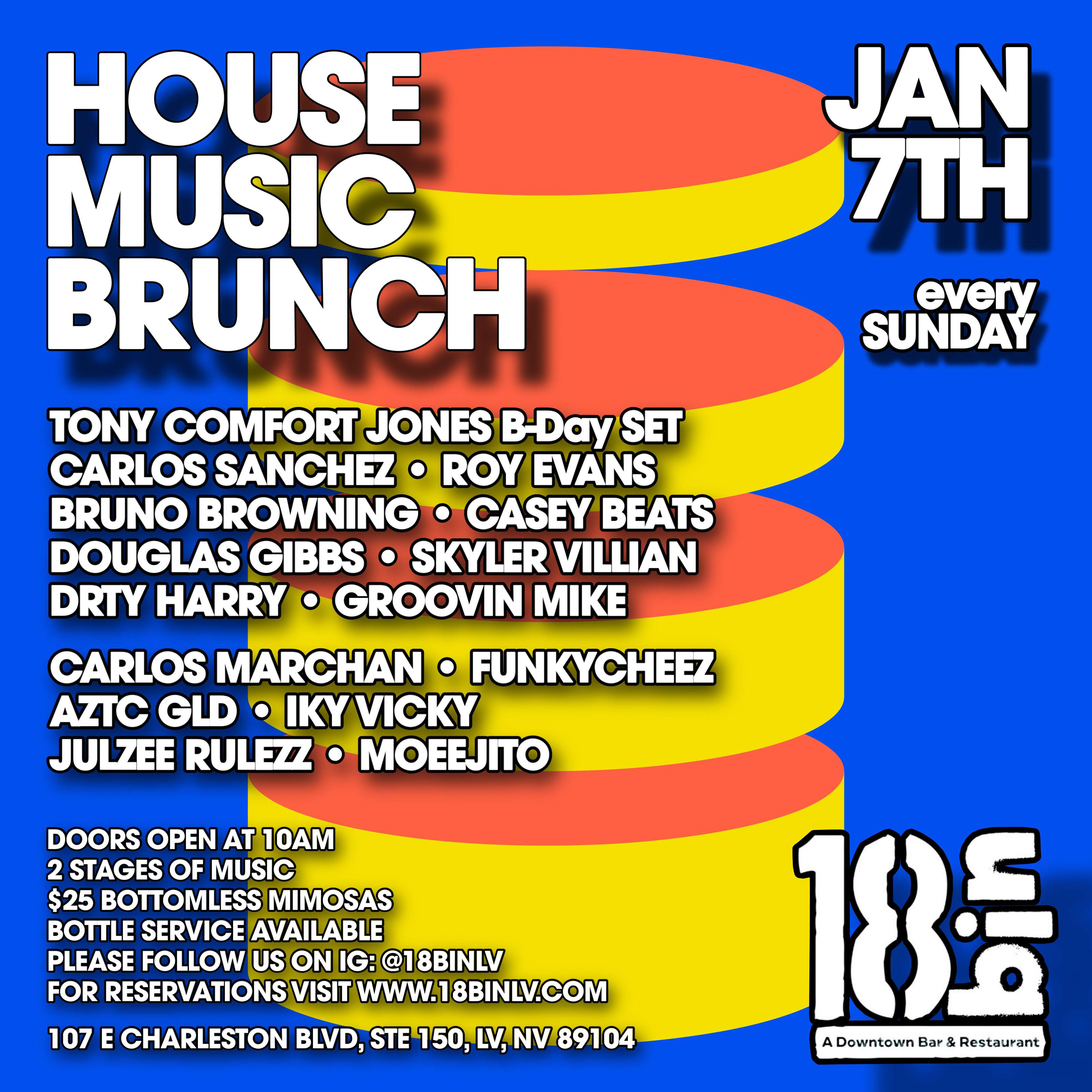 House Music brunch / Downtown Arts District - フライヤー表