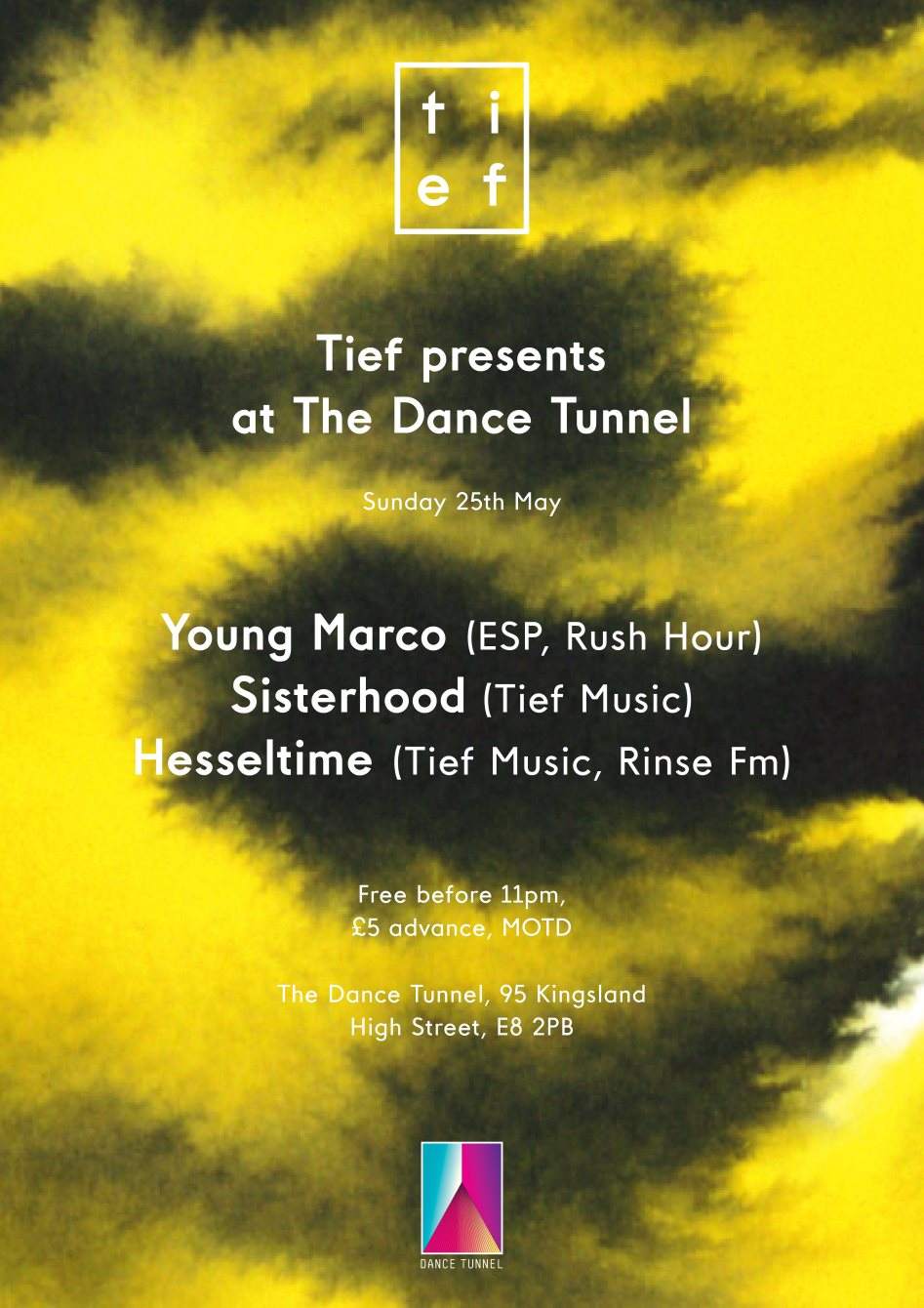 Tief presents Young Marco & More - Página frontal