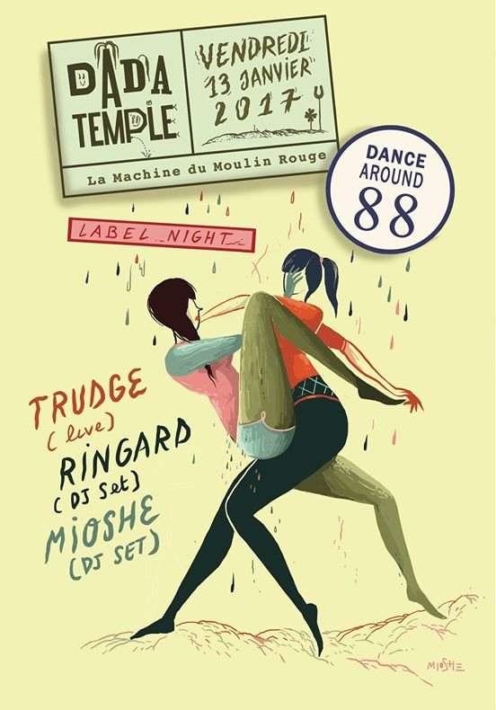 Dada Temple: Dance Around 88 Label Night - Página frontal