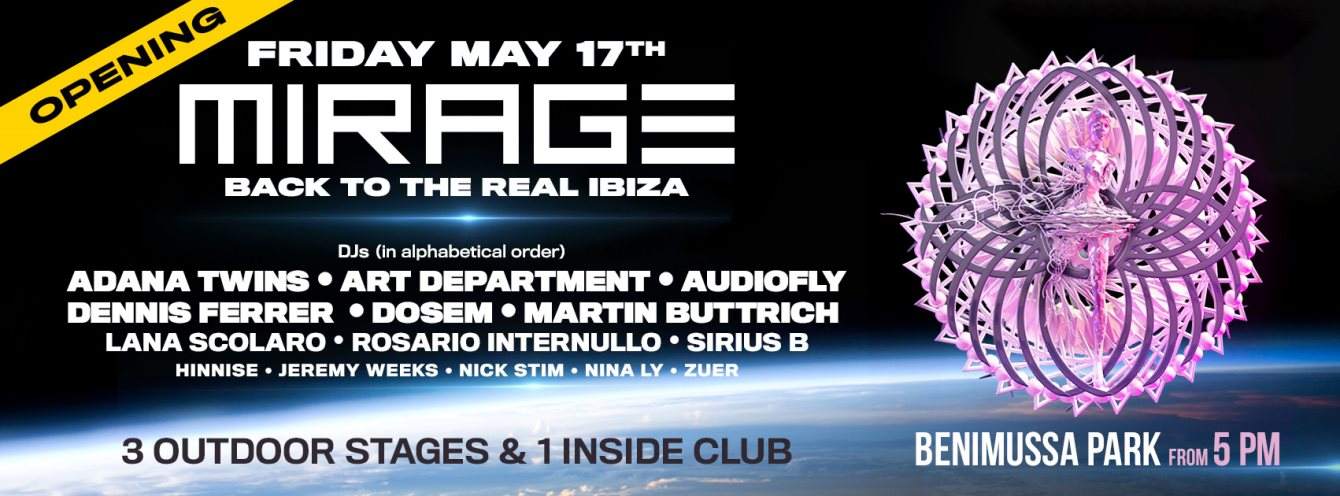 Mirage Ibiza - Summer Opening - Página trasera
