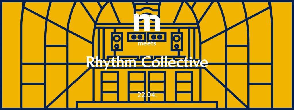 M Meets Rhythm Collective - Felix Kröcher, Tapesh, Turmspringer - フライヤー表
