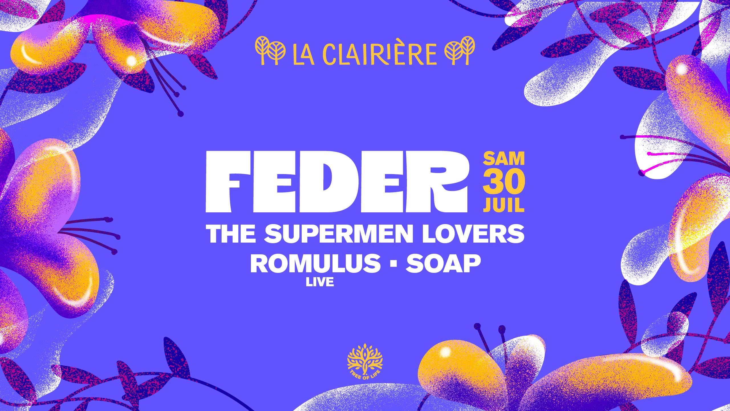 La Clairière: Feder, The Supermen Lovers, Romulus, SOAP - Página frontal