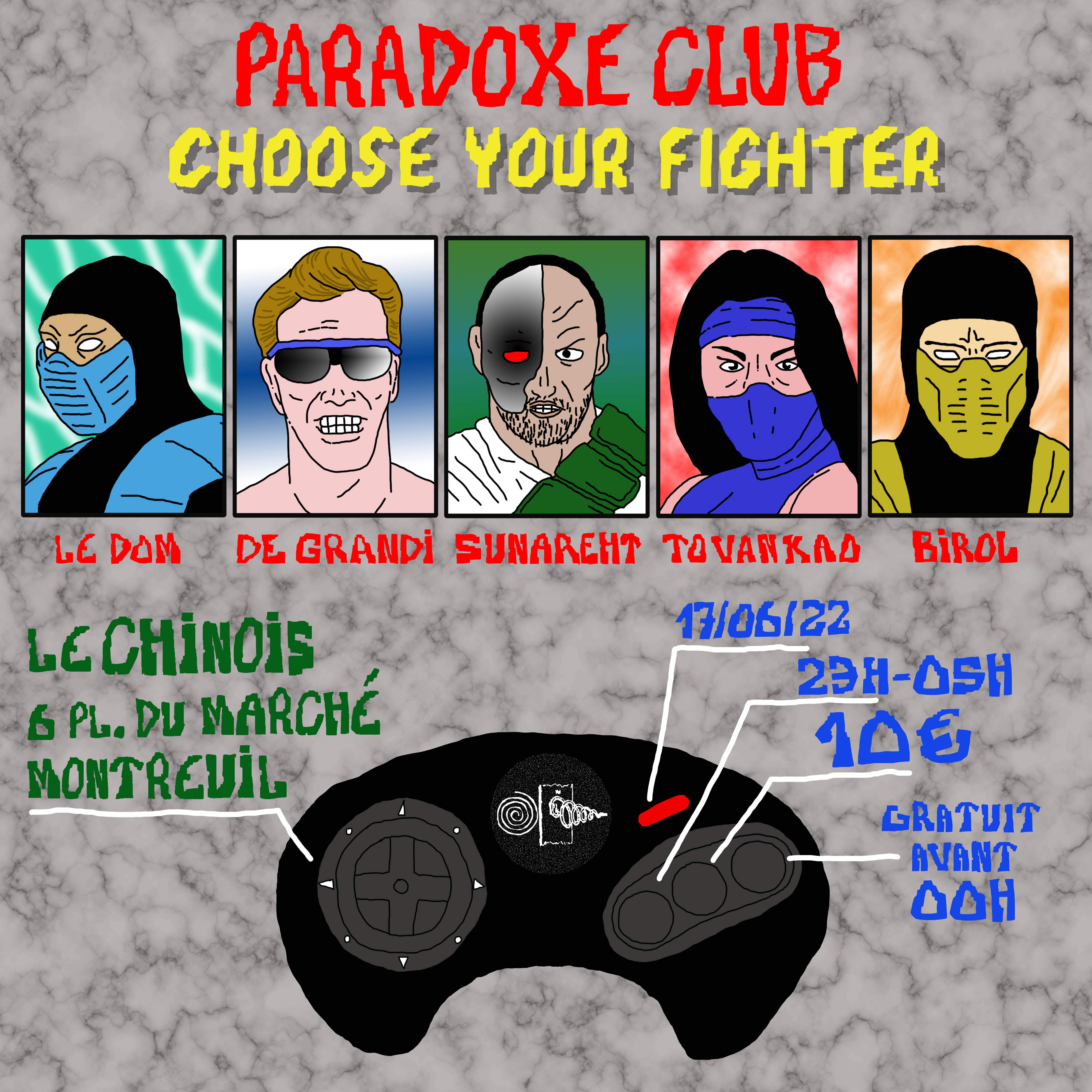 Paradoxe Club - Página frontal