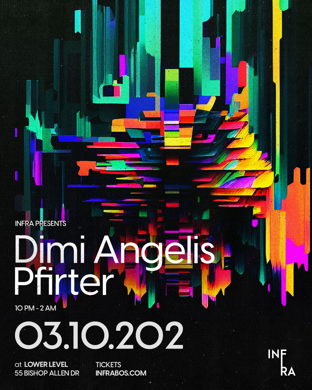 Infra presents Dimi Angelis & Pfirter - フライヤー表