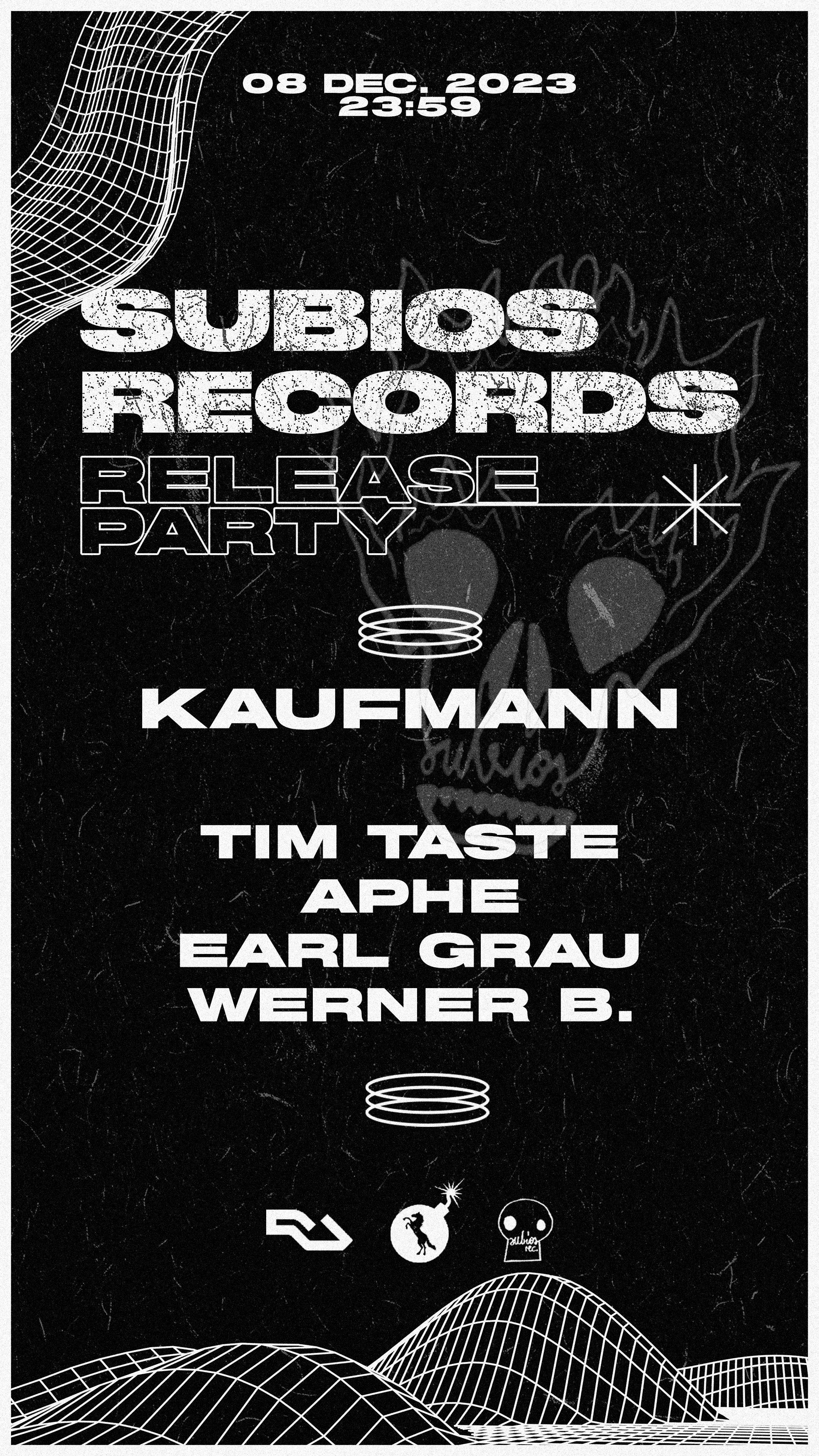 Subios Records Release Party with Kaufmann - フライヤー表