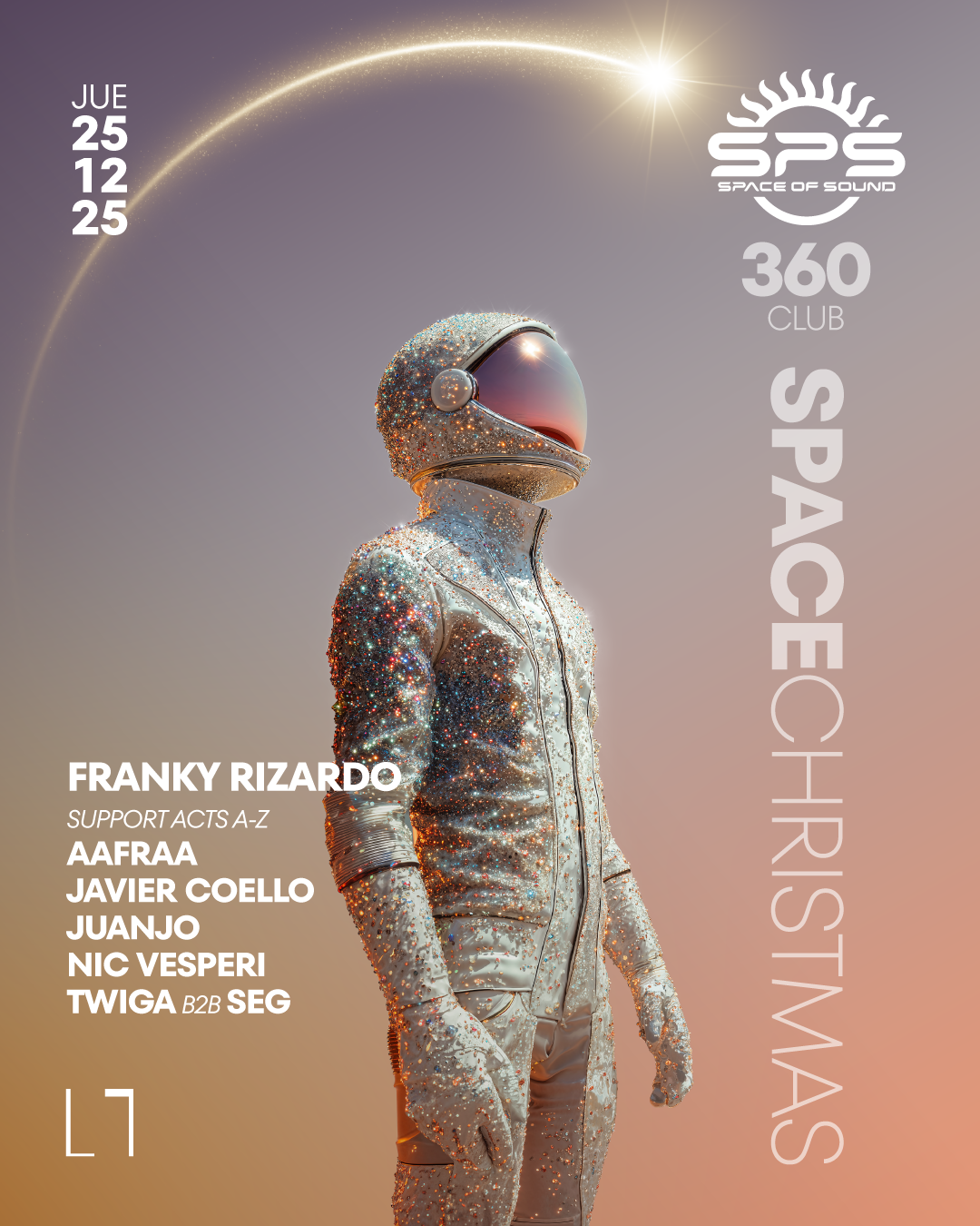Space Christmas w/ Franky Rizardo at LAB theCLUB, Madrid