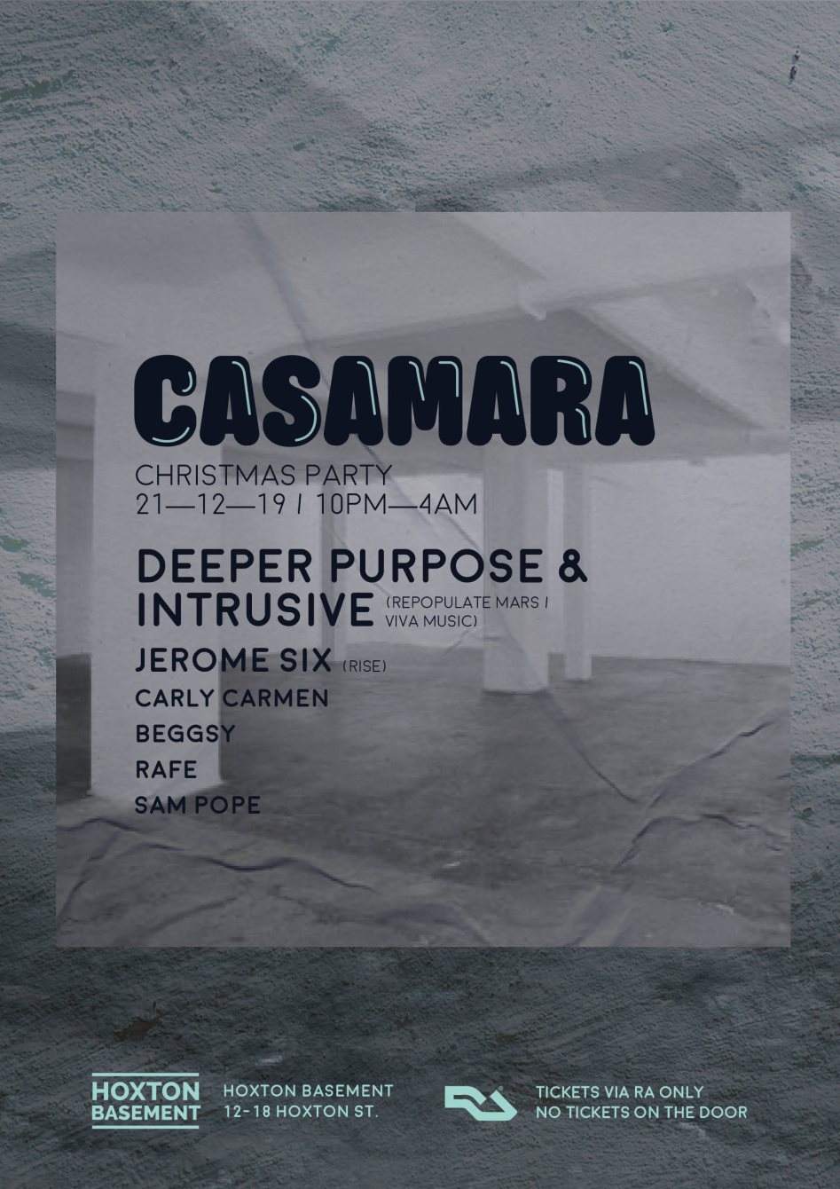Casamara Christmas Party with Deeper Purpose, Intrusive, Jerome Six & More - Página frontal