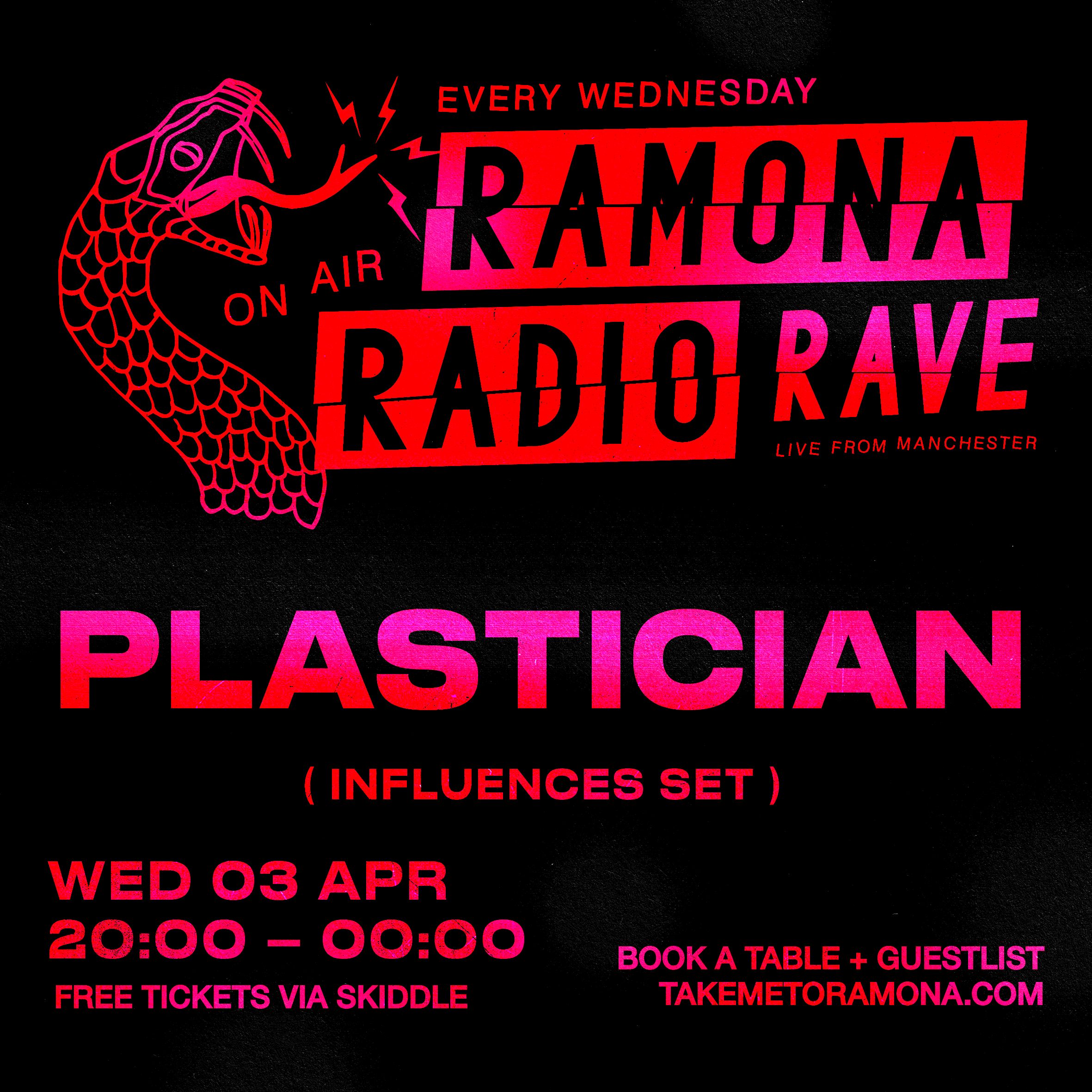 RAMONA RADIO RAVE x Hit & Run: Plastician (3 hour multi-genre set) - Página frontal
