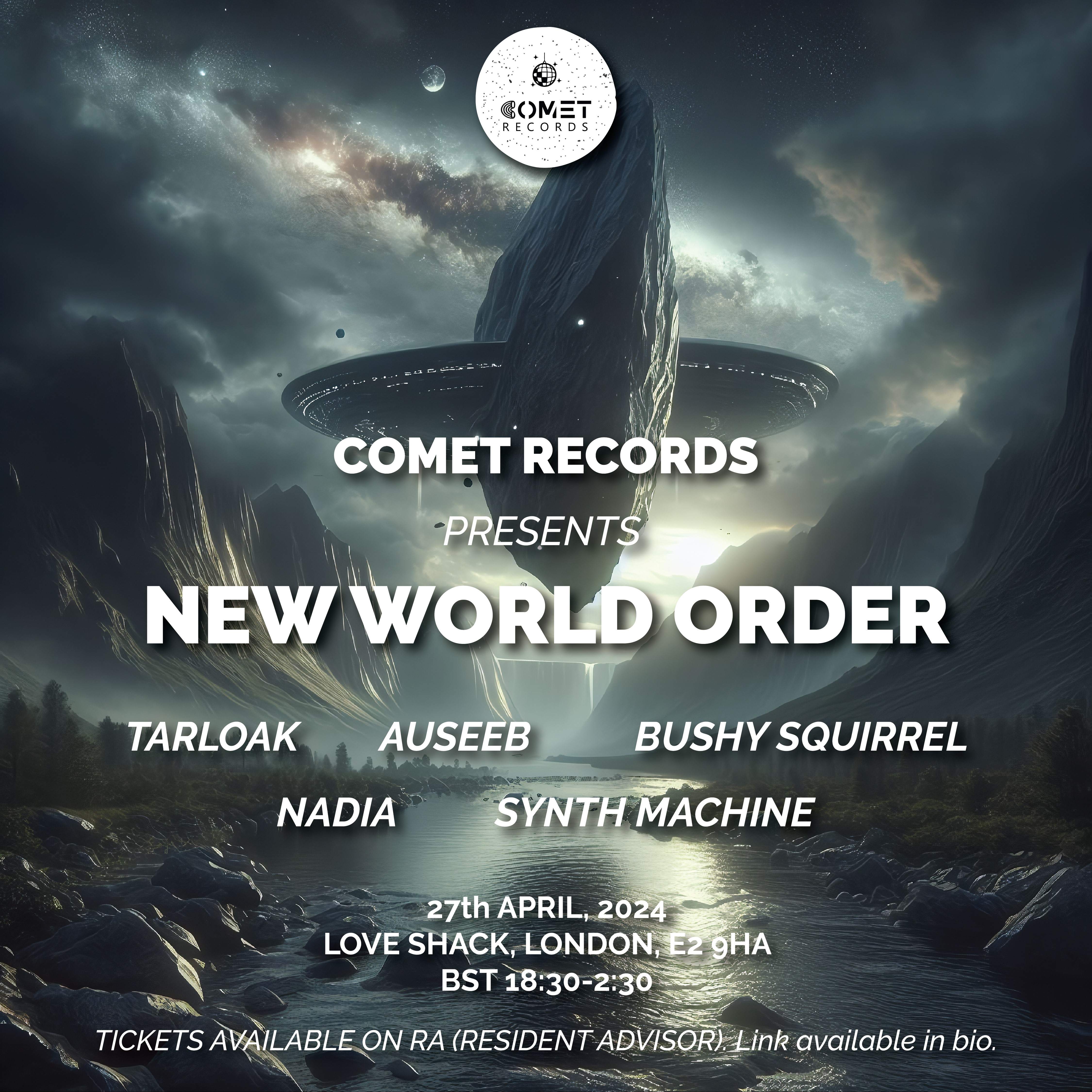 New World Order By Comet Records - Página trasera