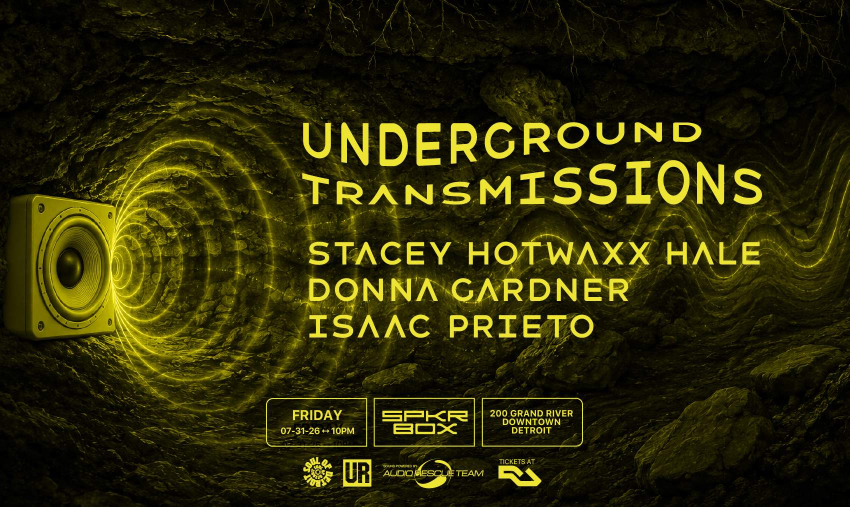 Underground Transmissions at Spkrbox, Detroit