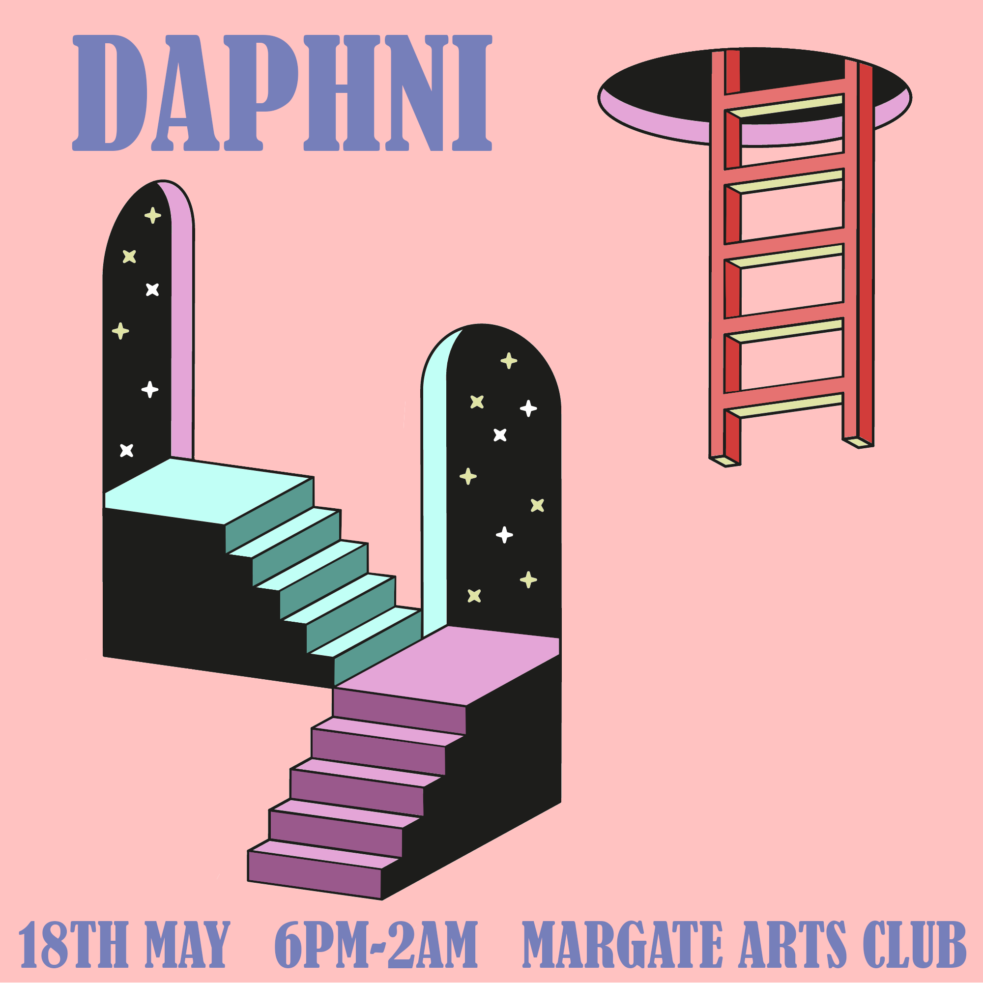 Daphni / Margate Arts Club - フライヤー表