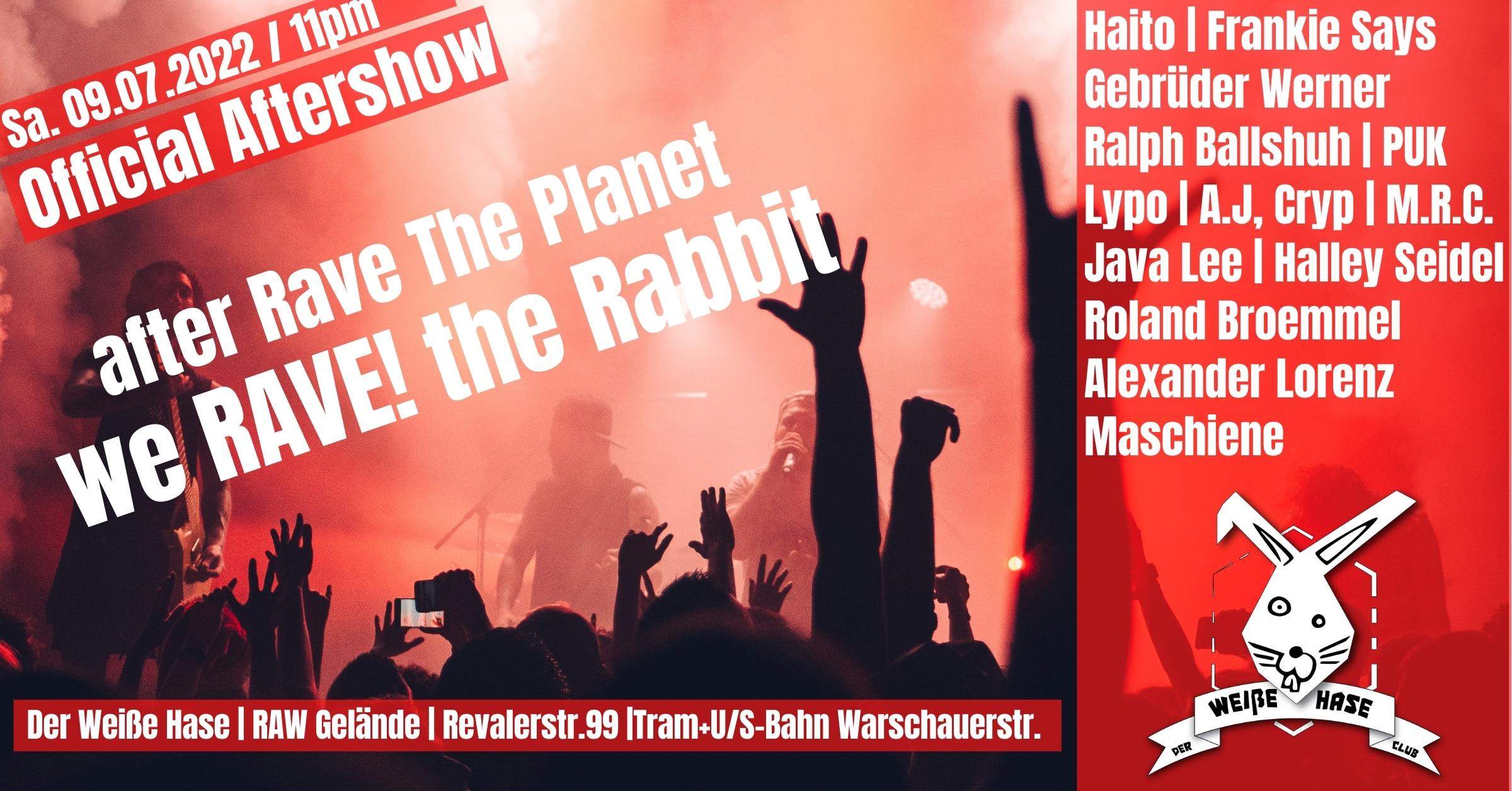 after Rave the Planet / we RAVE the Rabbit / together Again - Página frontal