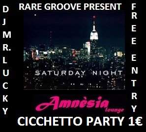 Rare Groove present Saturday Night Cicchetto Party - Página frontal