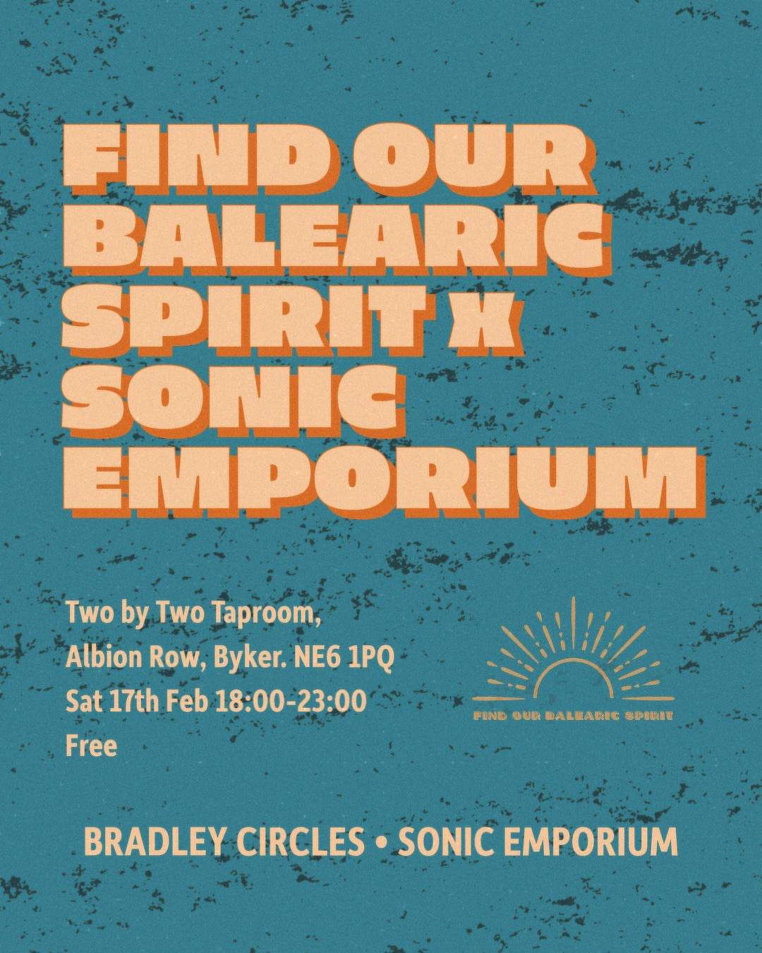 Find Our Balearic Spirit x Sonic Emporium - Página frontal