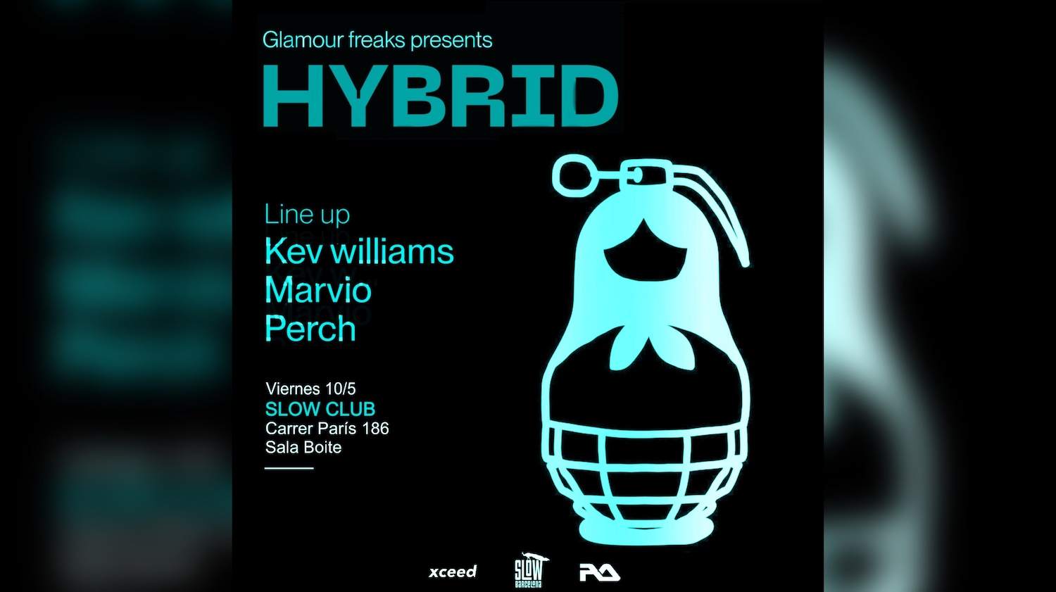 Glamour Freaks presents Hybrid Party (Candy Box room) - Página frontal