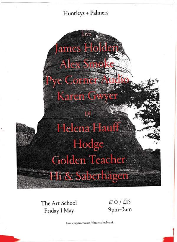 H+P: James Holden - Helena Hauff - Alex Smoke - Golden Teacher - Karen Gwyer - Hodge & More - Página frontal