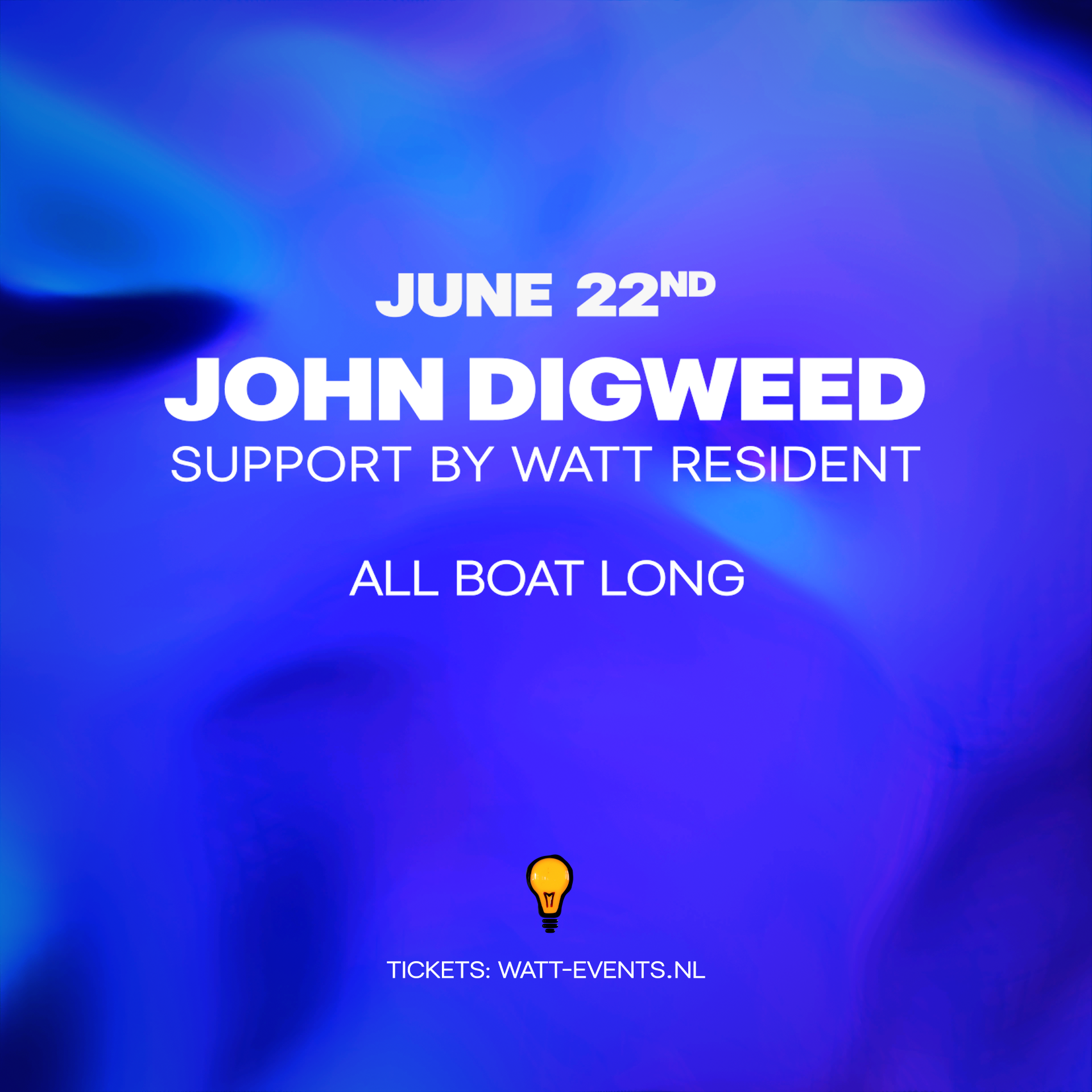John Digweed - all boat - フライヤー表