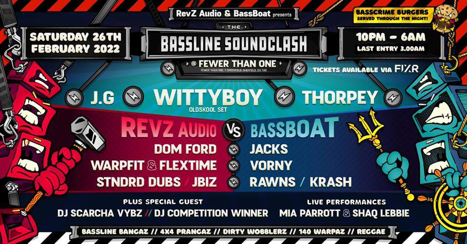 RevZ Audio & BassBoat Present: The Bassline Soundclash - フライヤー表