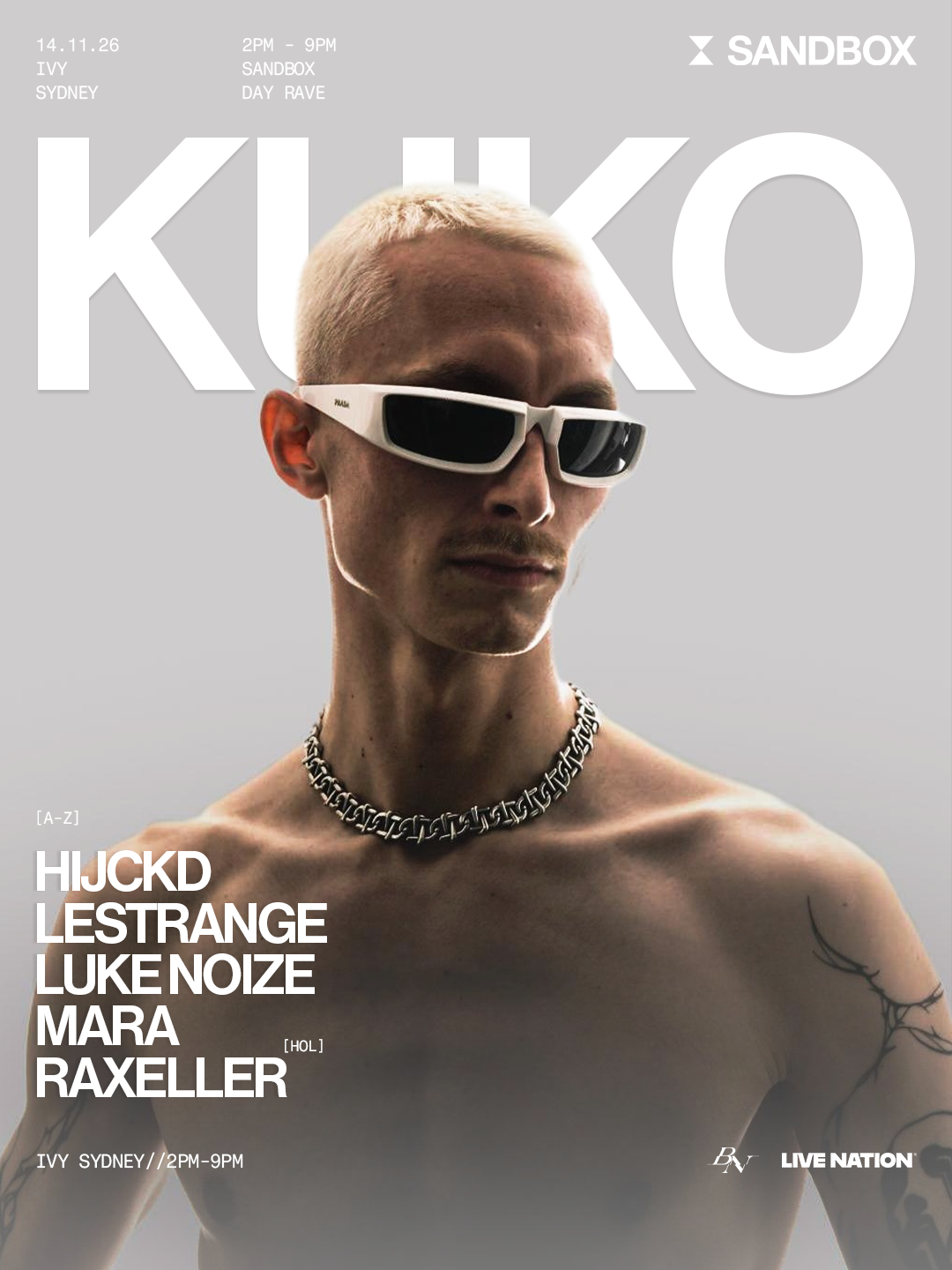 Sandbox presents KUKO (GER) & HIJCKD bij The Ivy, Sydney