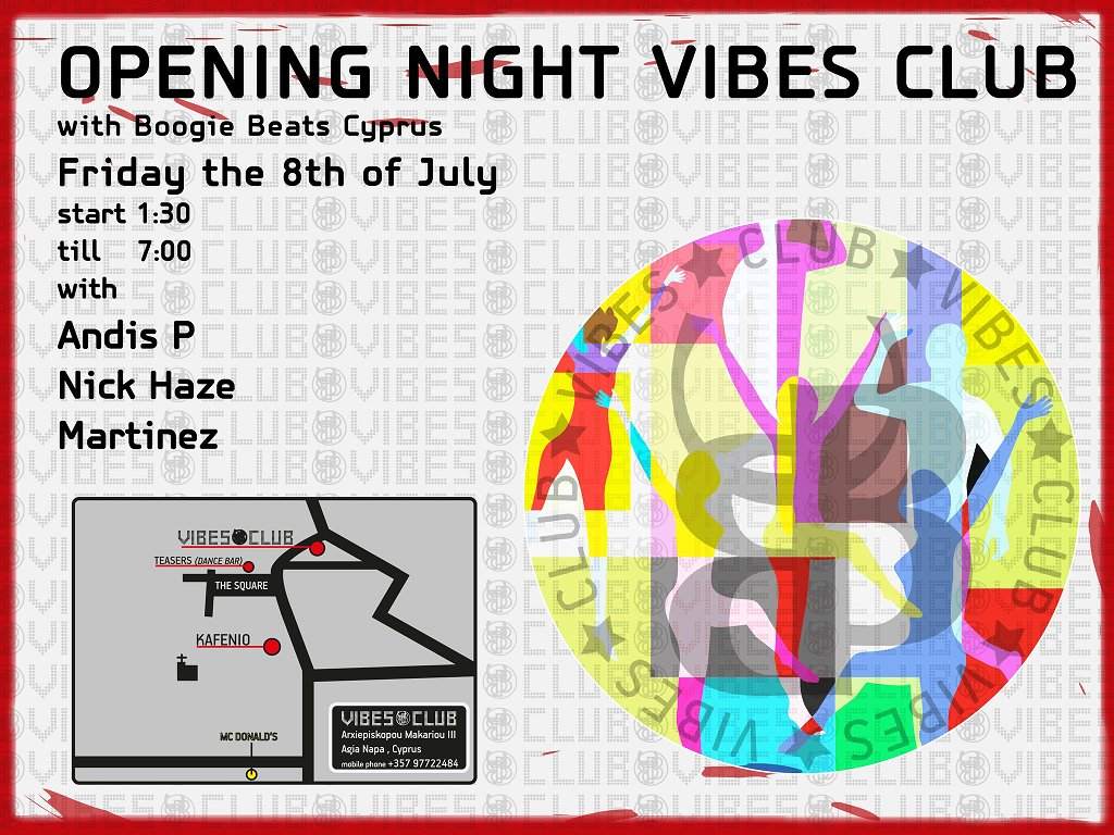 Opening Night Vibes Club with Boogie Beats Cyprus - Página frontal
