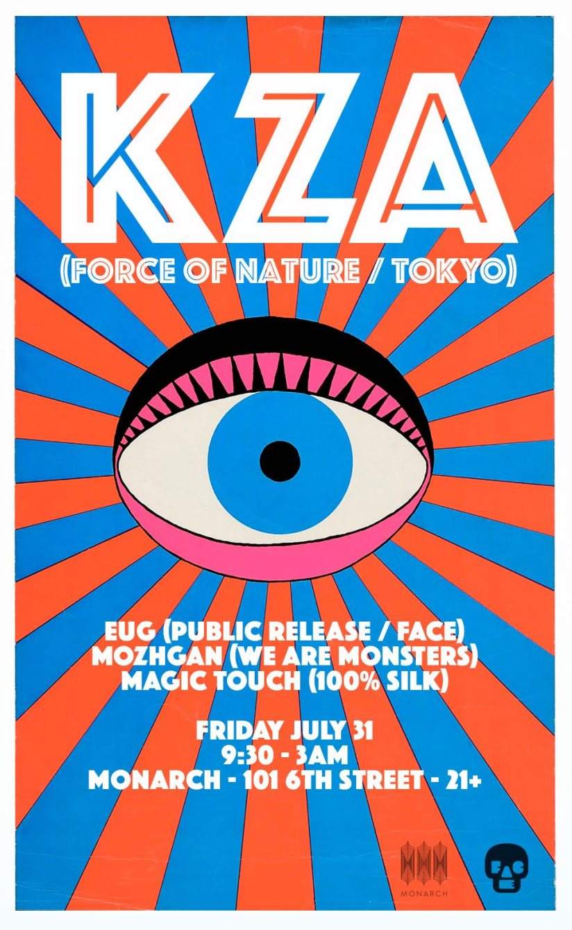 KZA (Force of Nature/Tokyo) / Eug / Mozhgan / Magic Touch - フライヤー表