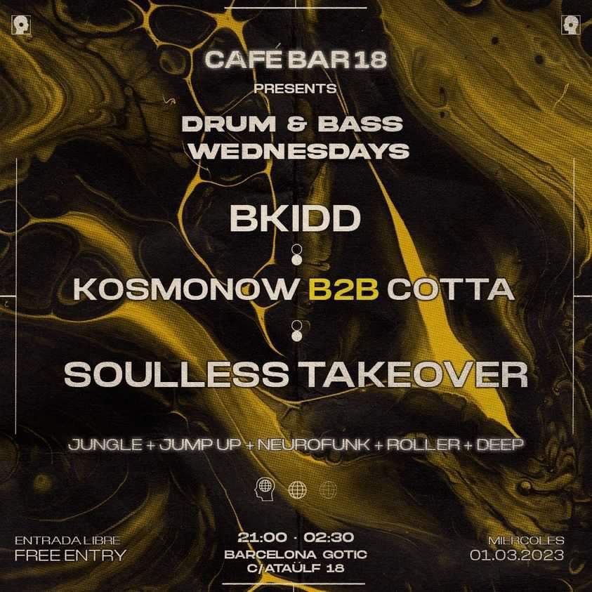 DRUM & BASS WEDNESDAYS at 18, Barcelona