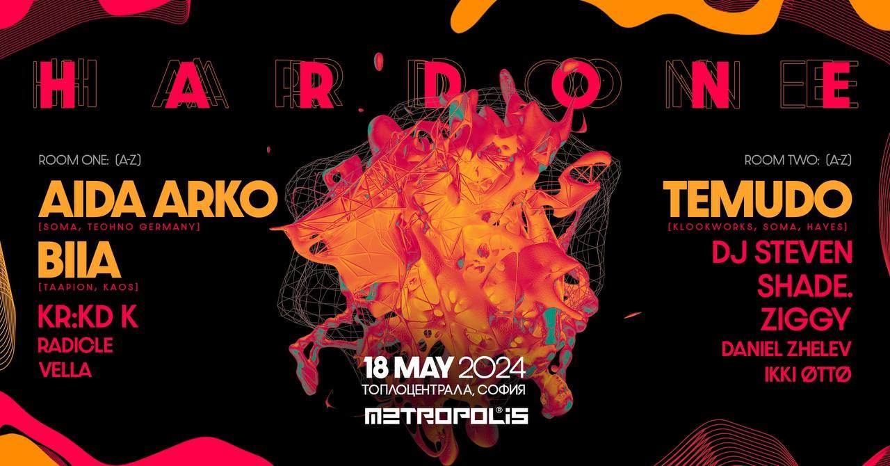 Metropolis presents HARDONE: AIDA ARKO,BIIA & TEMUDO - フライヤー裏