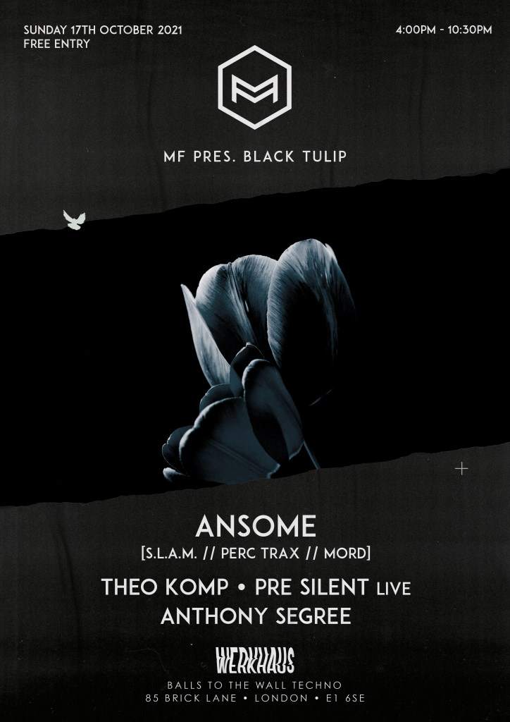 MF Pres. Black Tulip with Ansome - フライヤー表