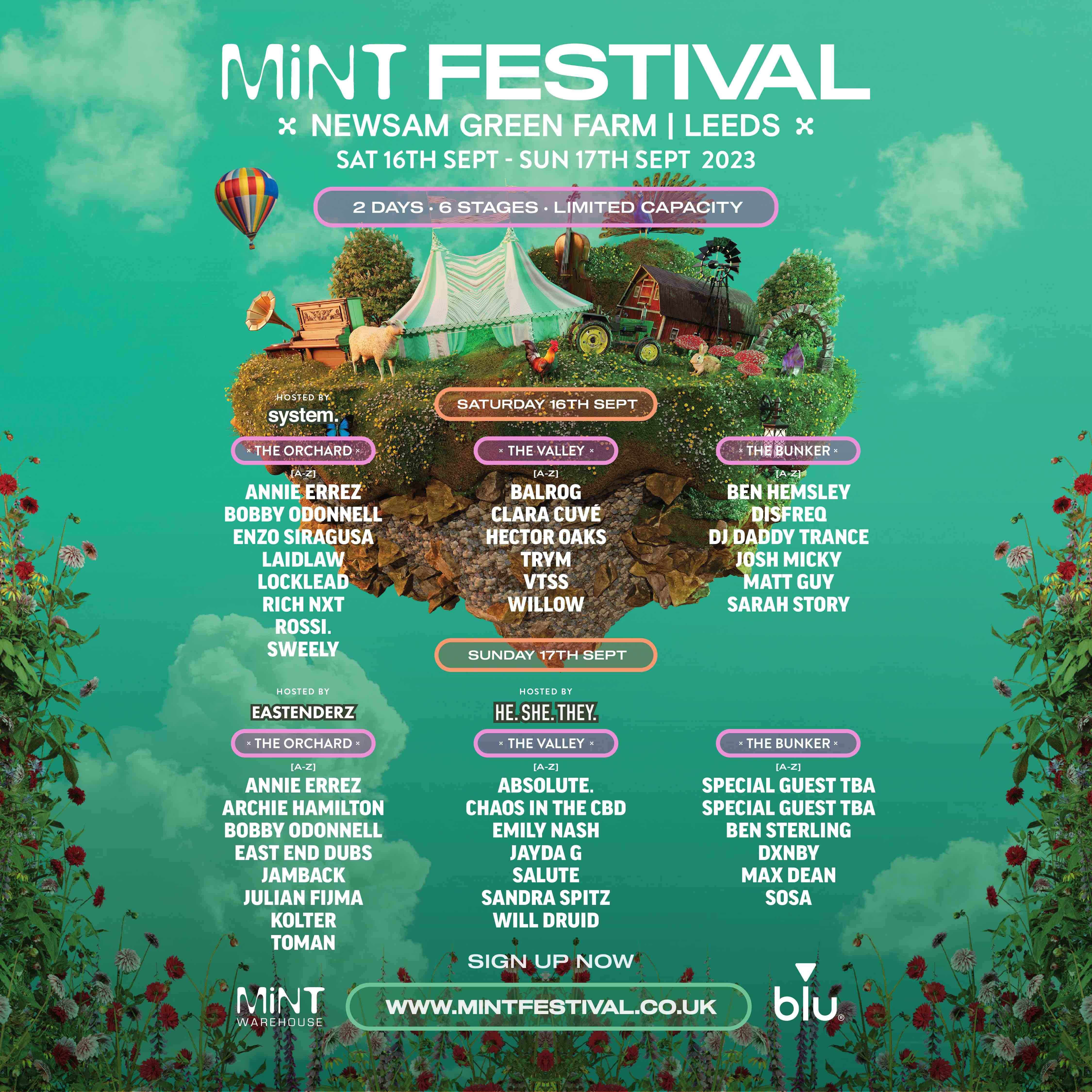 Mint Festival 2023 at Newsam Green Farm, Leeds