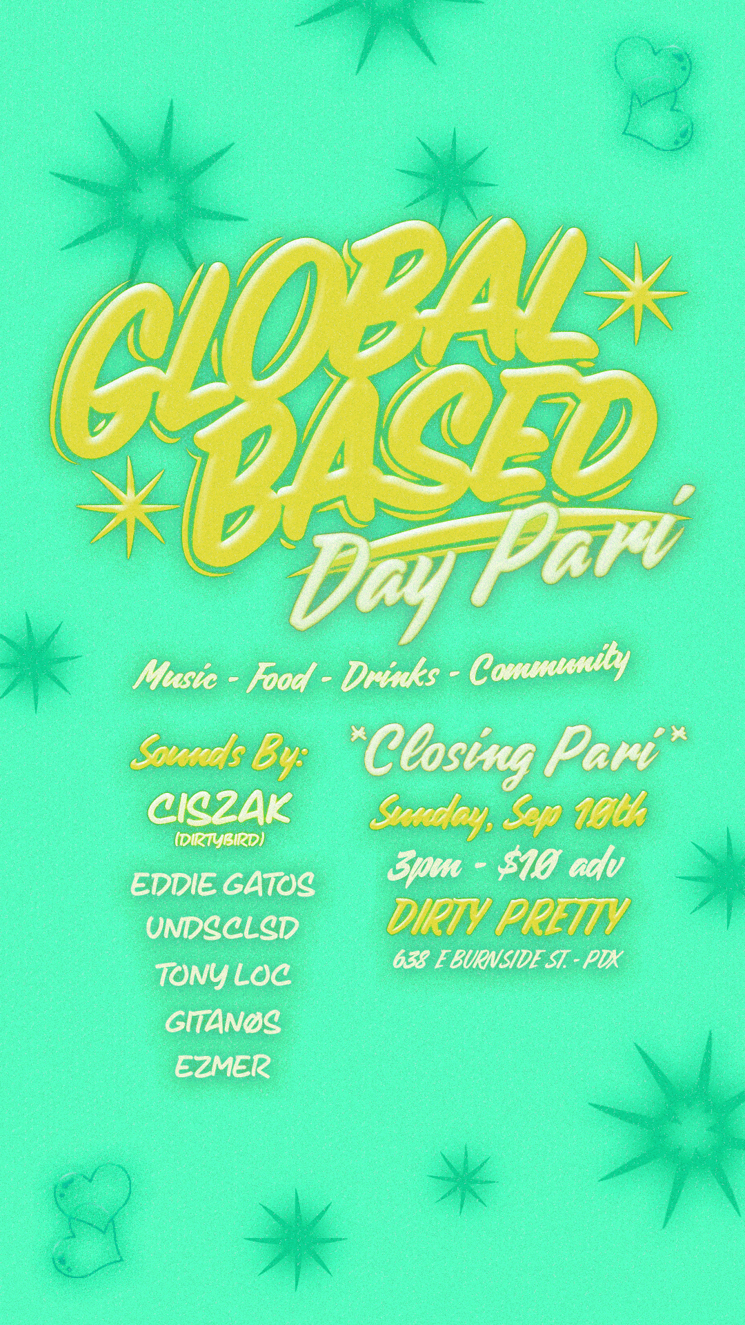 Global Based: DAY PARI with Ciszak - フライヤー表