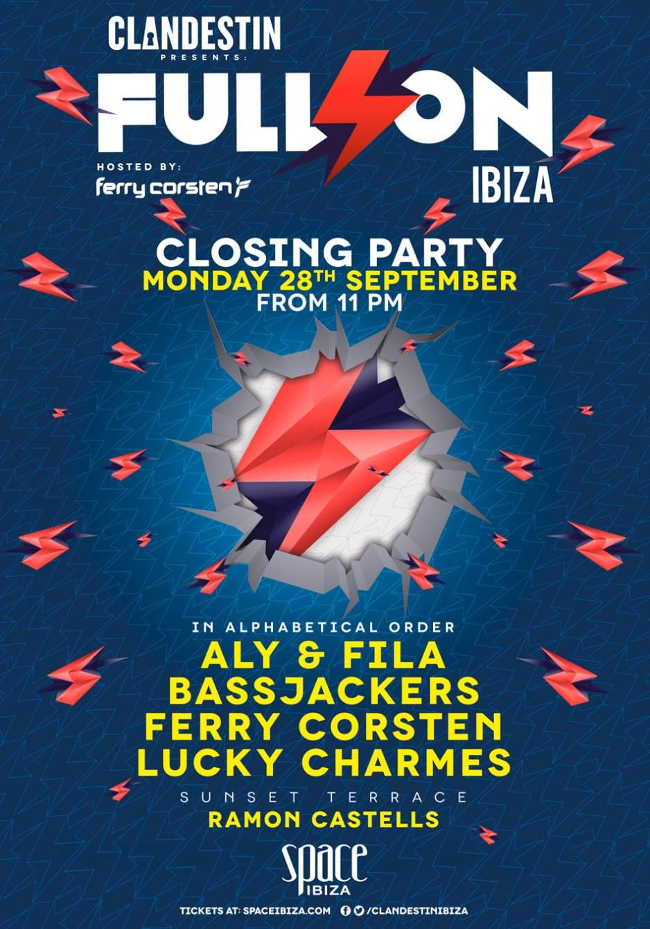 Clandestin presents Full ON Ibiza Closing Party - フライヤー裏