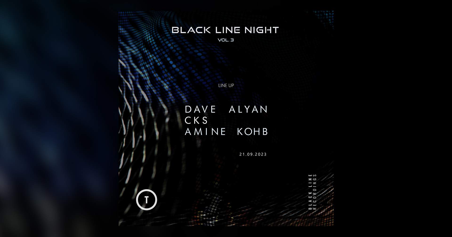 Black Line Recordings: Dave Alyan, CKS, Amine Kohb - Página frontal