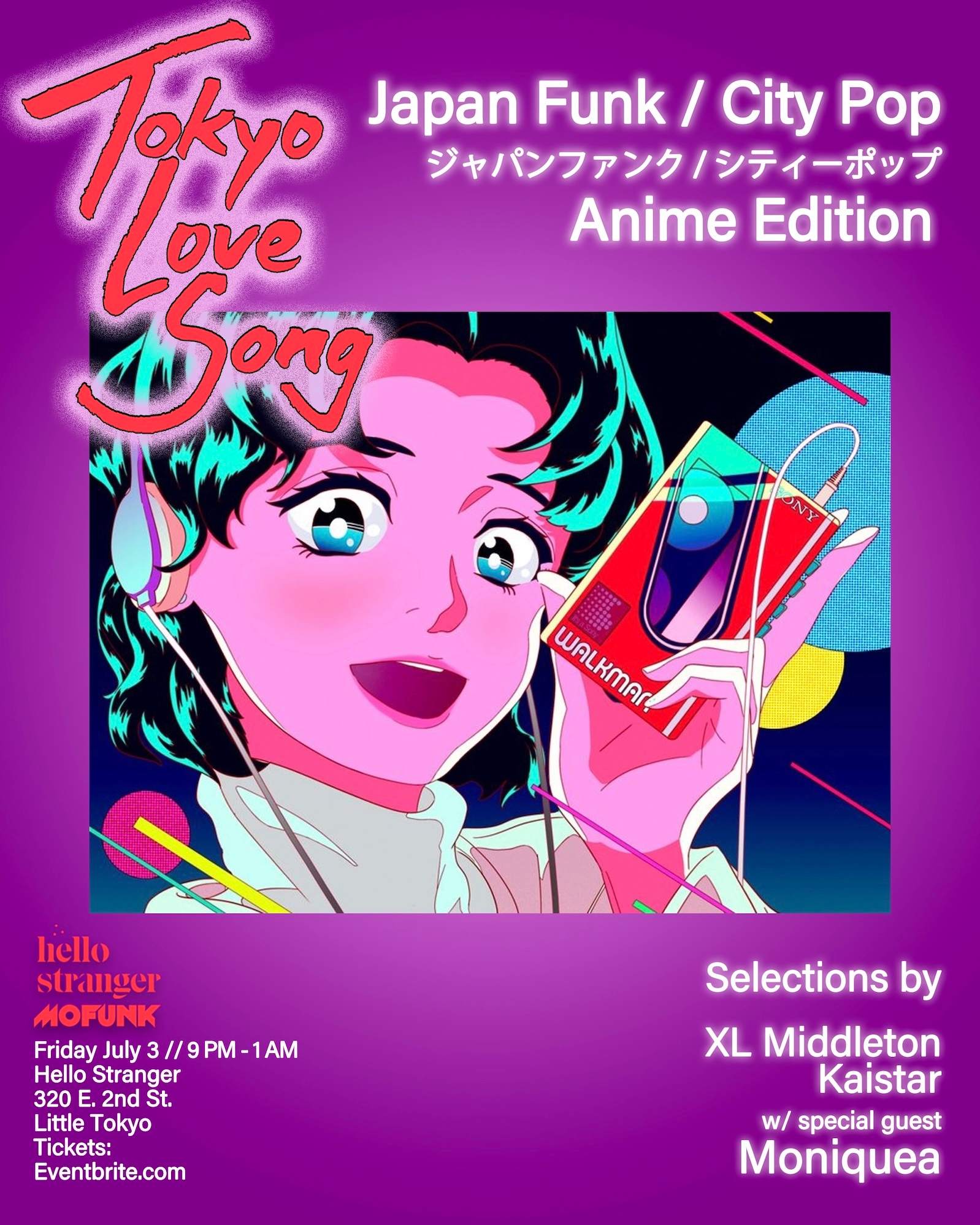 Tokyo Love Song - Anime Edition 2026 at Hello Stranger, Los Angeles