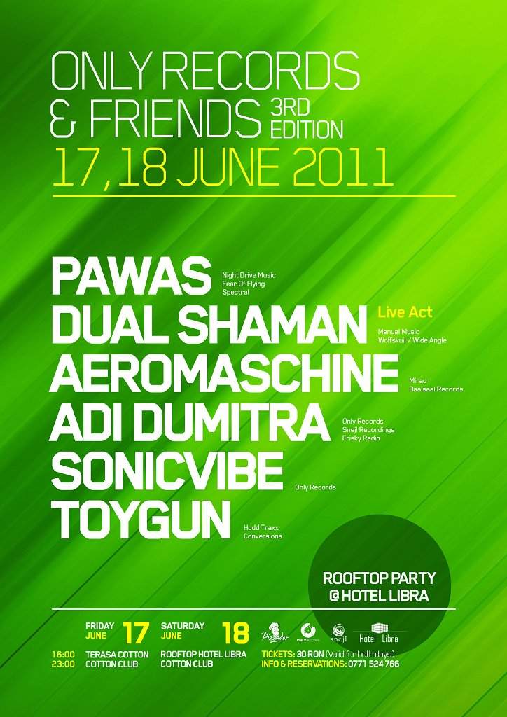 Only Records & Friends - Incl. Rooftop Party at Hotel Libra - Página frontal