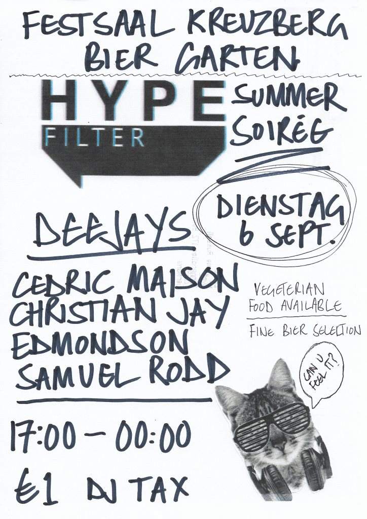Hype Filter Summer Soirée - Página frontal