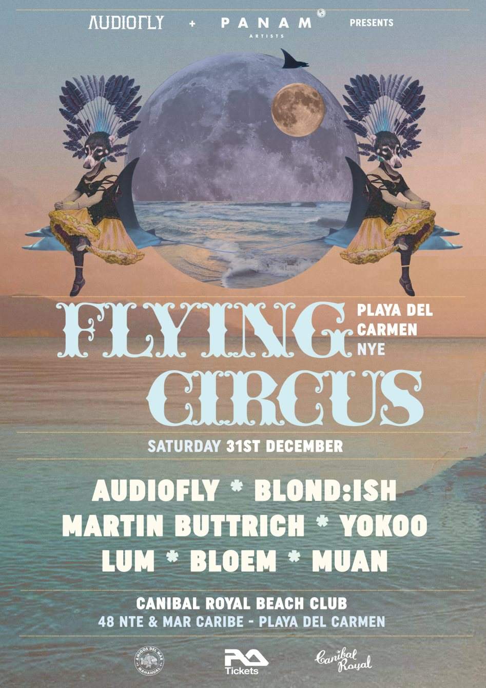 Flying Circus NYE Playa del Carmen - Página frontal