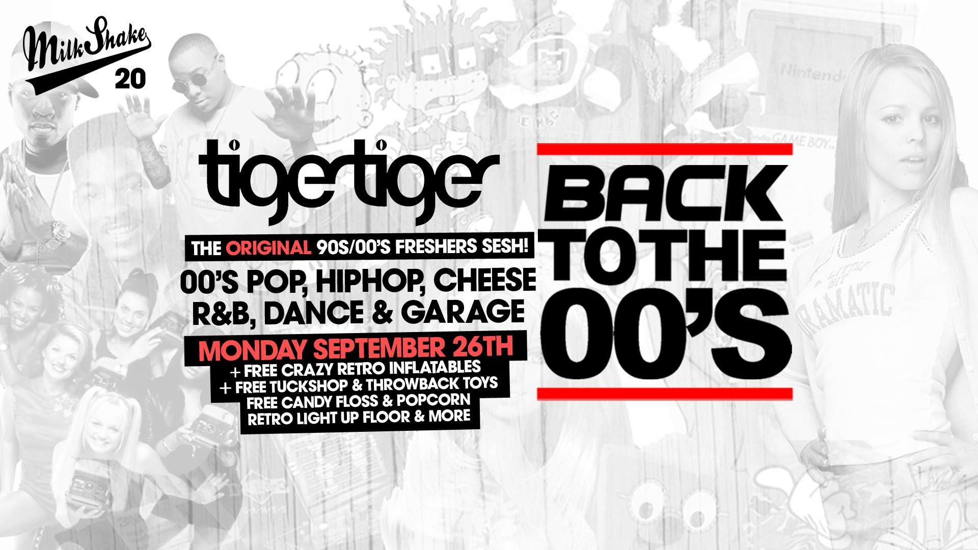 Back to the 90s Throwback Rave at Tiger Tiger, London