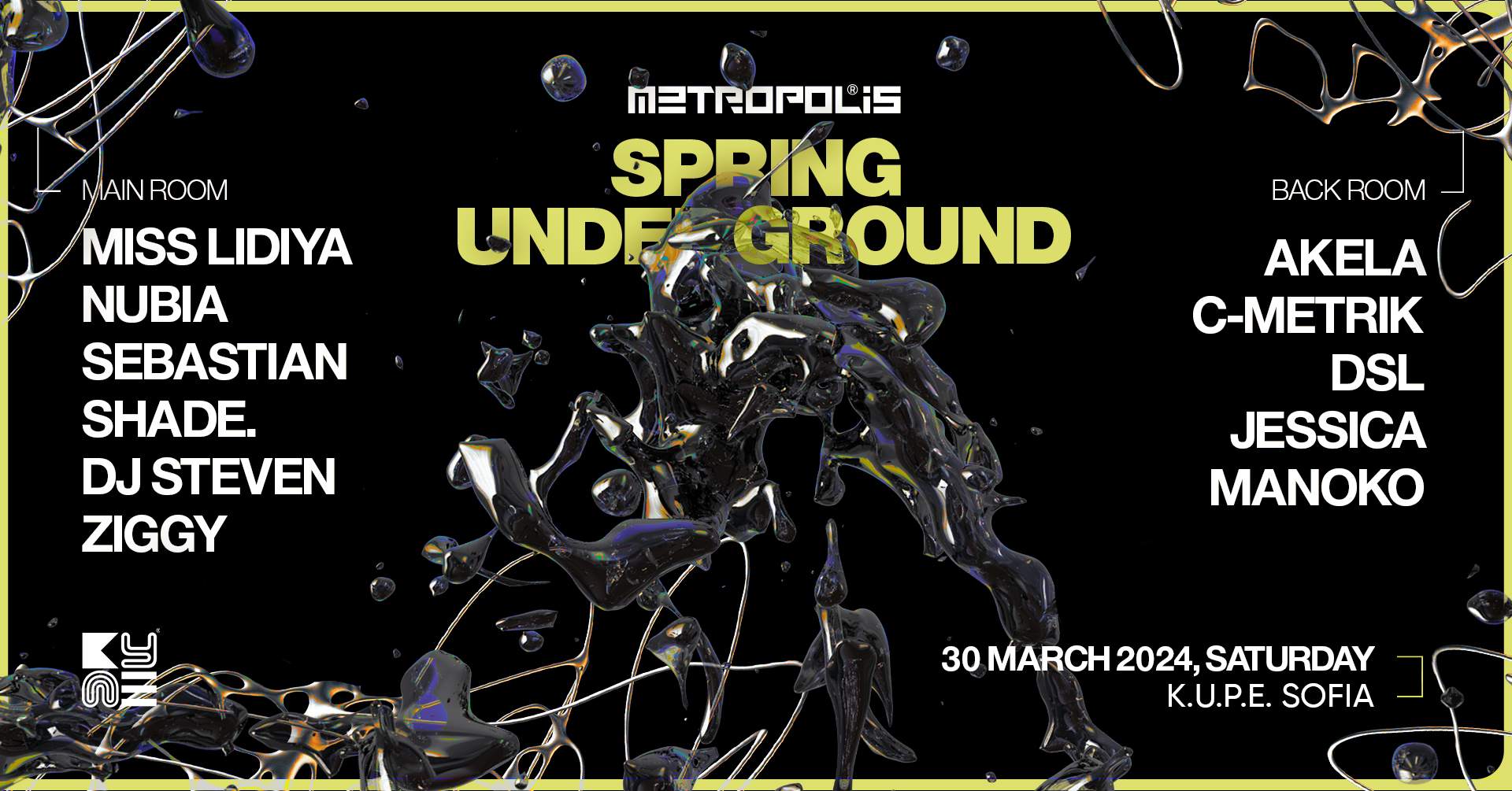 Metropolis presents Spring Underground at KUPE - Página frontal