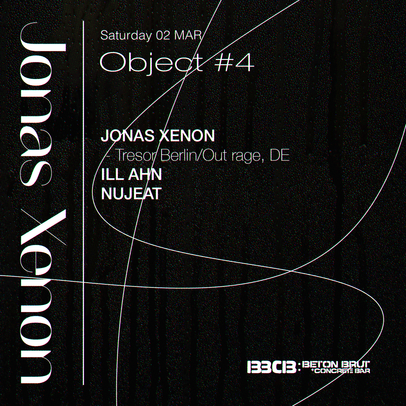 BB: SAT 02 MAR - *OBJECT WITH Jonas Xenon (TRESOR - DE) - Página trasera