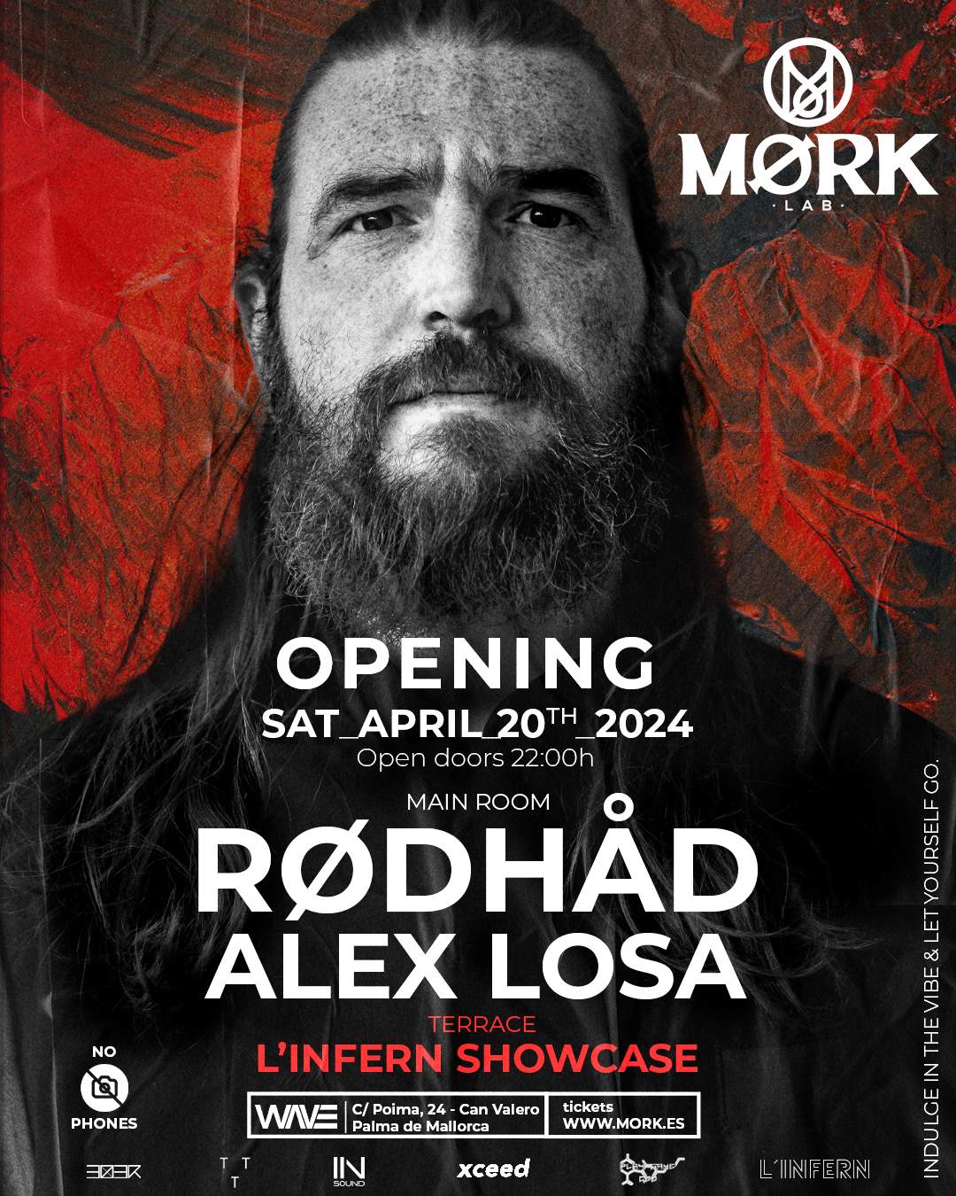 Opening Mørk.lab with Rødhåd - フライヤー表