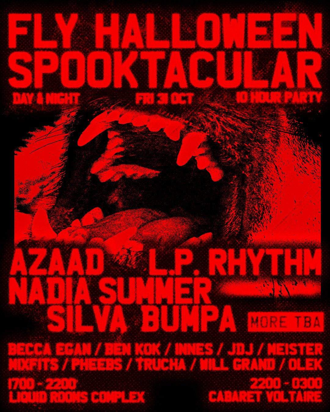 FLY Halloween Spooktacular // Silva Bumpa, L.P. Rhythm, Azaard + more ...