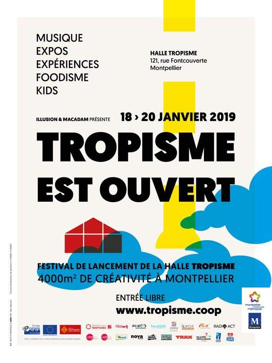 Tropisme est Ouvert - Festival D'inauguration - フライヤー表
