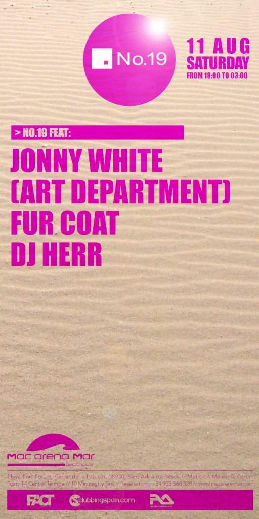 NO.19 Feat: Jonny White, FUR Coat & DJ Herr - Página frontal