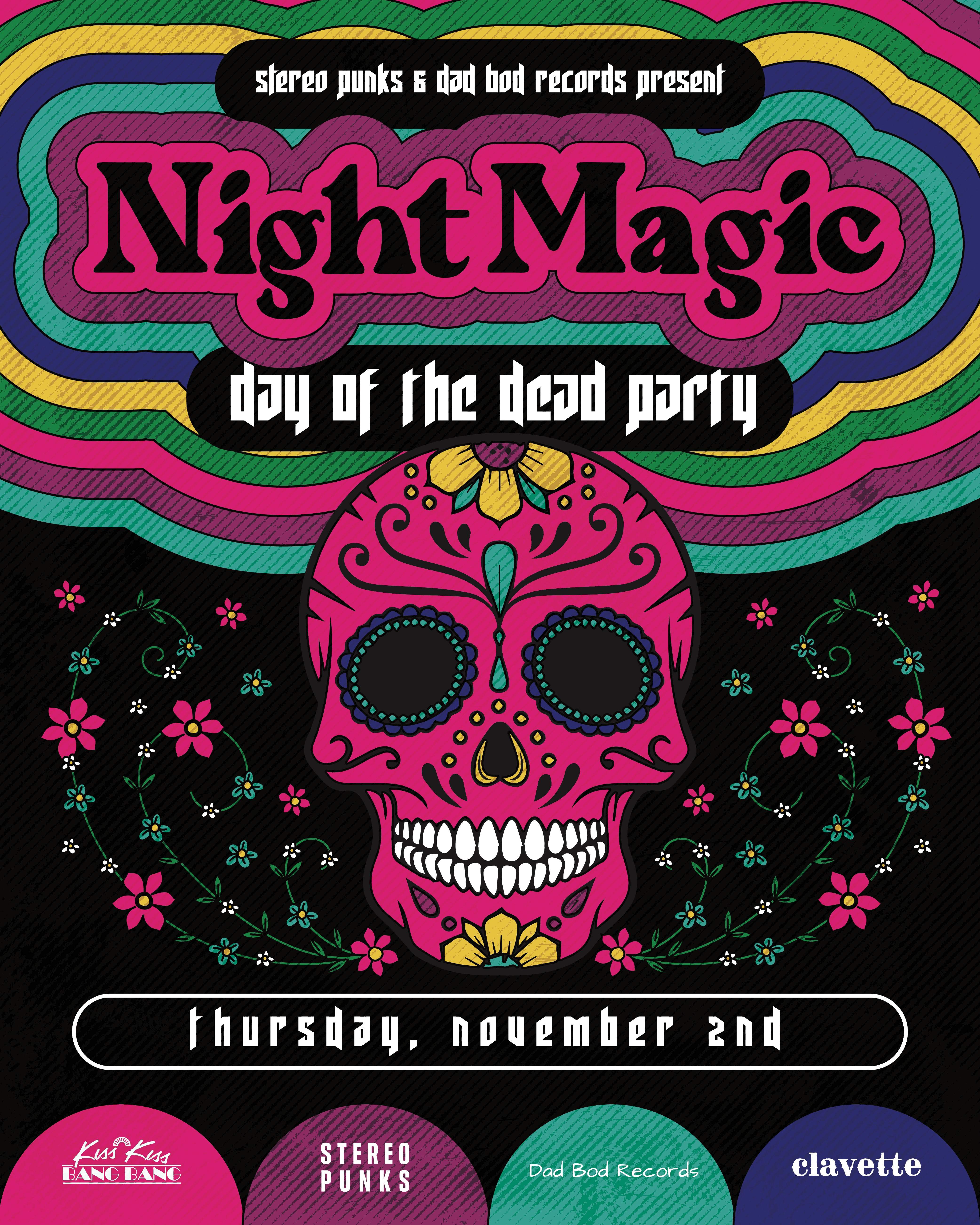 Night Magic Day of the Dead - フライヤー表